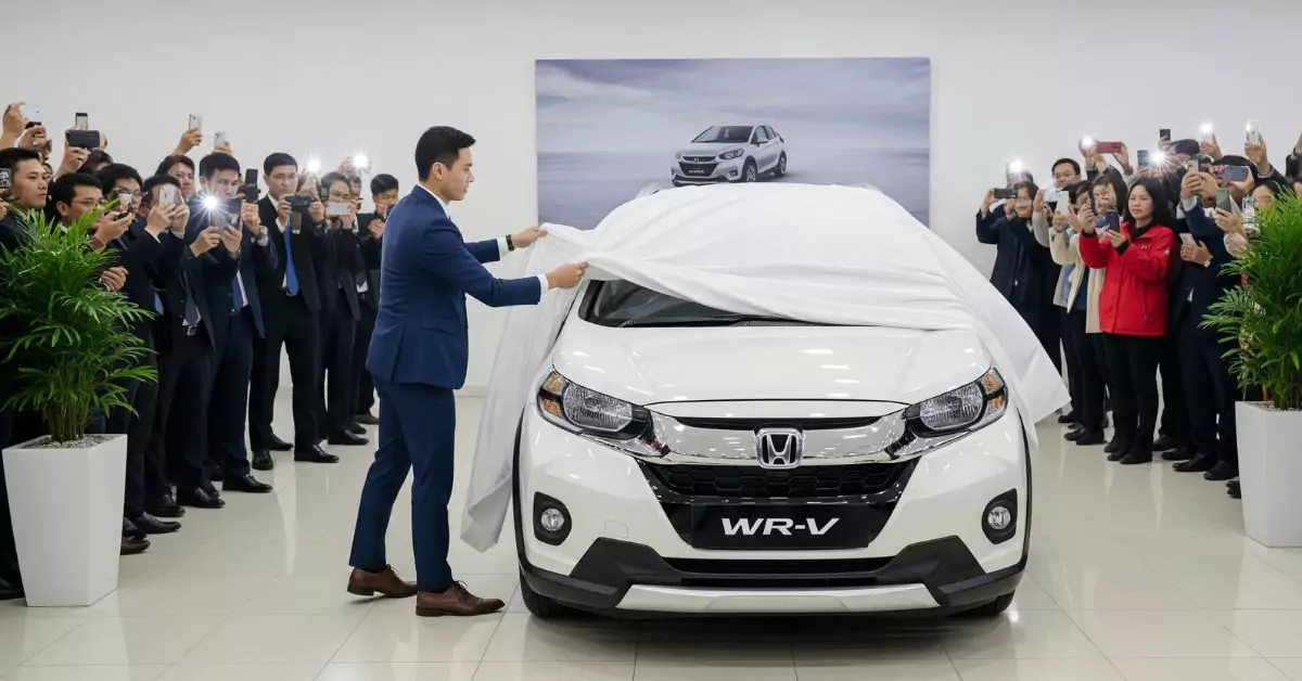 Honda WR-V Front View with LED Headlamps | होंडा डब्ल्यूआर-वी का फ्रंट लुक LED हेडलैम्प्स के साथ