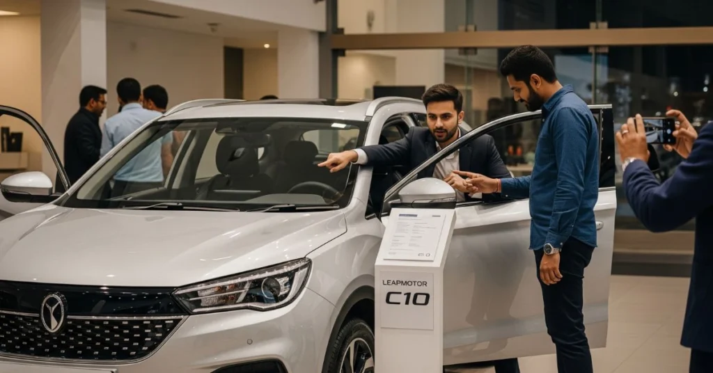 Leapmotor C10 इलेक्ट्रिक SUV का आधुनिक डिज़ाइन और प्रीमियम इंटीरियर