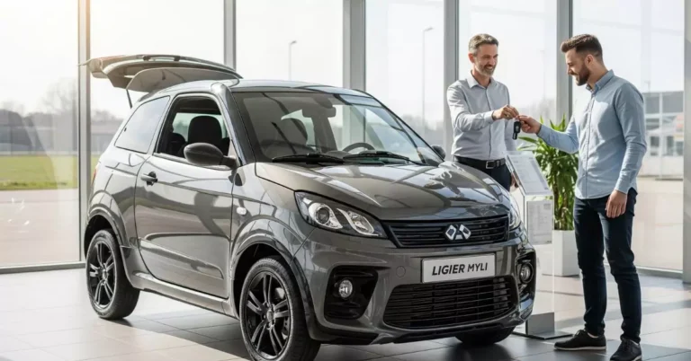 Ligier Myli Electric Car with Stylish Design और Modern Features